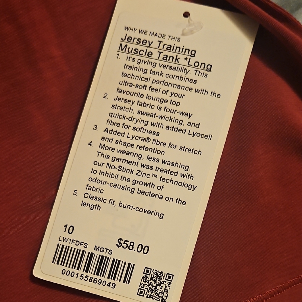 lululemon athletica Red Sleeveless Women's Top - Picture 4 of 8
